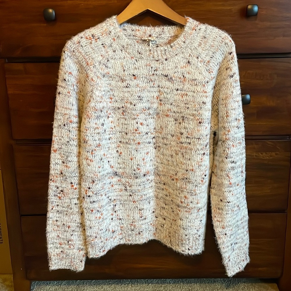 Hem & Thread Multicolor Speckled Crew Neck Sweater